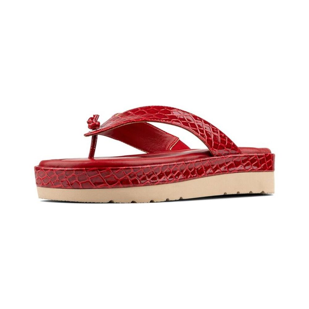 Donald Pliner Lorra Sandal, Red - Picture 2 of 5